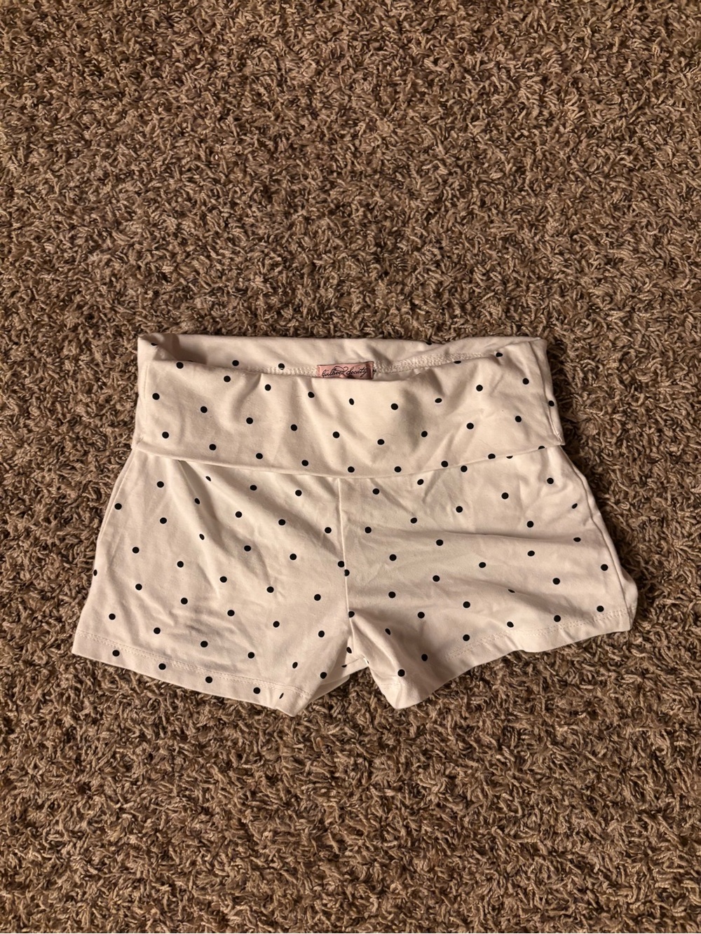 High-Waist Polka Dot Shorts